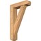 Ekena Millwork Traditional Craftsman Smooth Bracket w/ Offset Brace, Western Red Cedar, 5 1/2"W x 20"D x 32"H BKT0604X20X32TRA04SWR - alternate 1